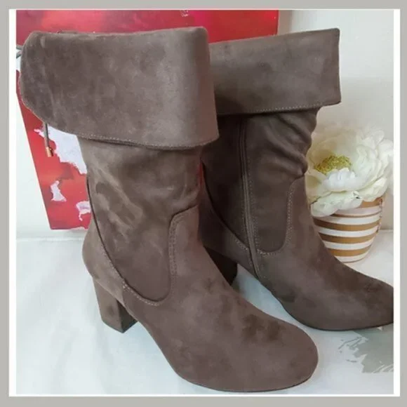 Taupe & Brown Ankle Boots – Size 7 🍂 - Picture 3 of 10